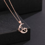 Customizable photo of the moon Projection Necklace  Pendant Jewelry nowadaysfashion