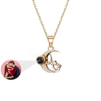 Customizable photo of the moon Projection Necklace  Pendant Jewelry nowadaysfashion