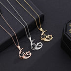 Customizable photo of the moon Projection Necklace  Pendant Jewelry nowadaysfashion