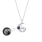 Customizable photo of the moon Projection Necklace  Pendant Jewelry nowadaysfashion