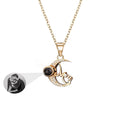 Customizable photo of the moon Projection Necklace  Pendant Jewelry nowadaysfashion