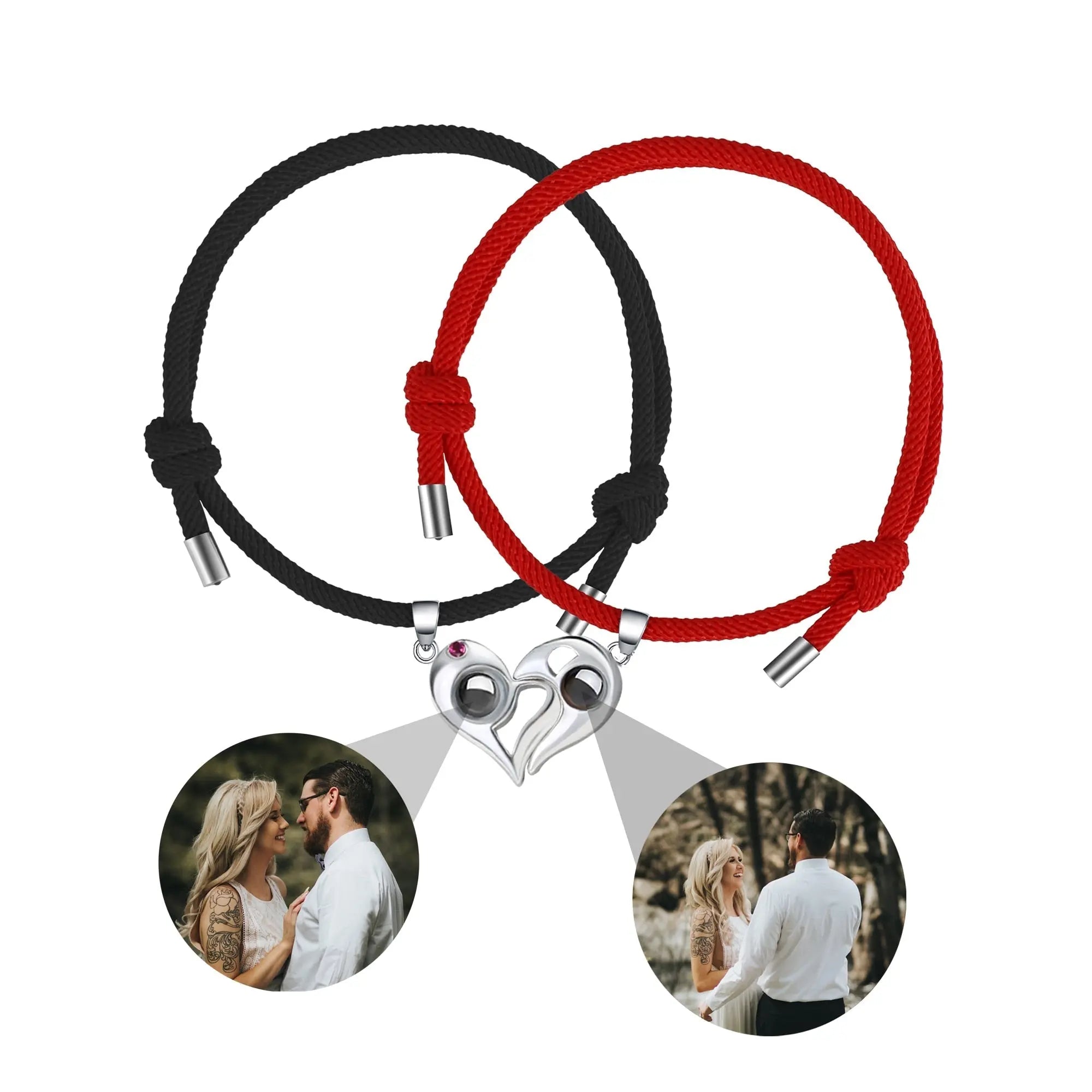 Customizable photo Projection Couple Bracelet  Simple Projection Shake Bracelet nowadaysfashion