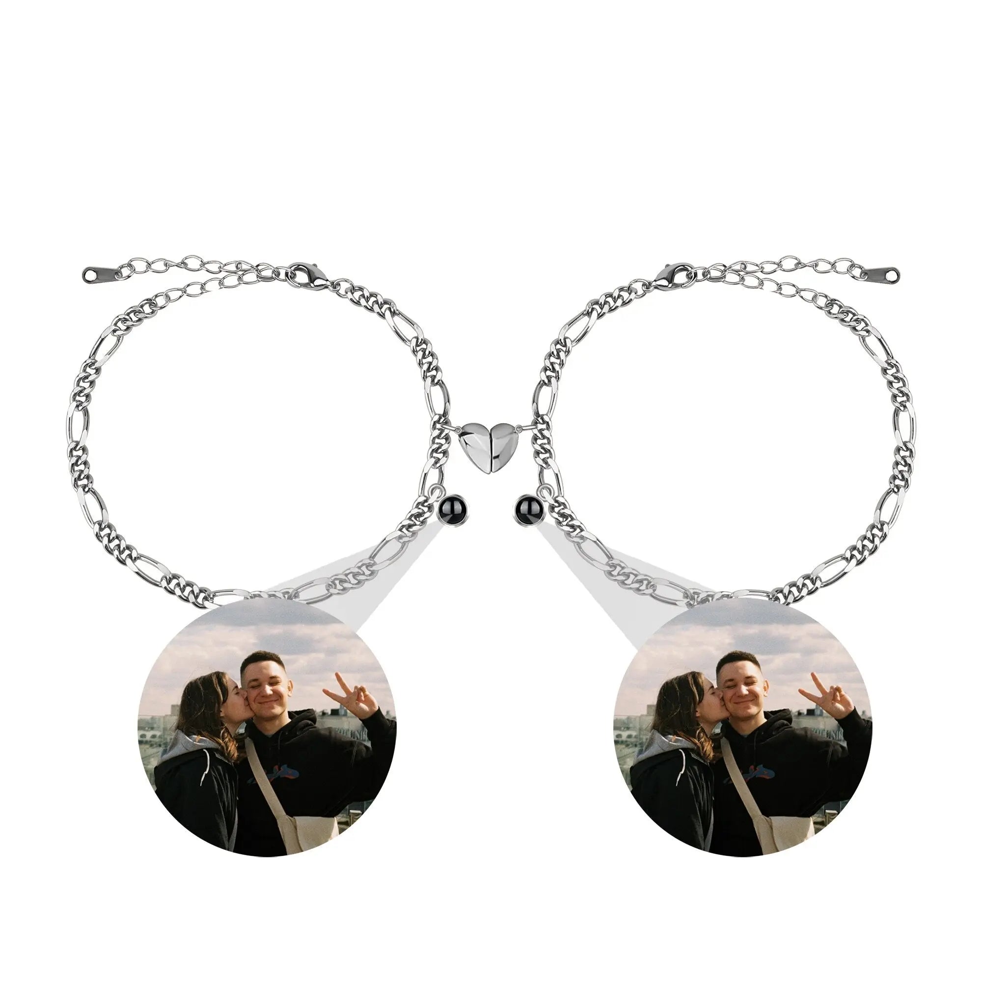 Customizable photo Projection Couple Bracelet  Simple Projection Shake Bracelet nowadaysfashion