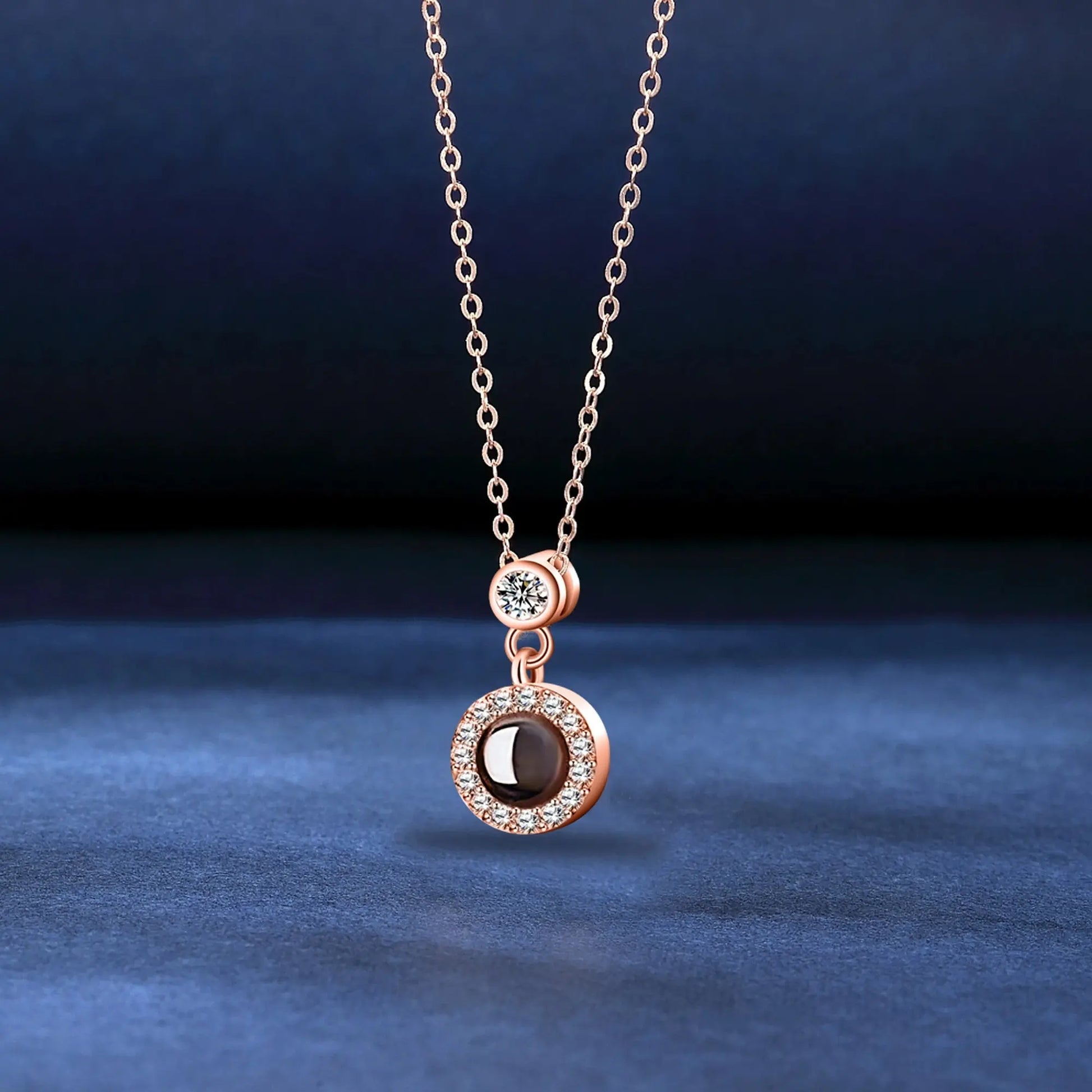 Customizable Photo Projection Necklace Couple Girlfriend Couple Jewelry - Blade & Thread