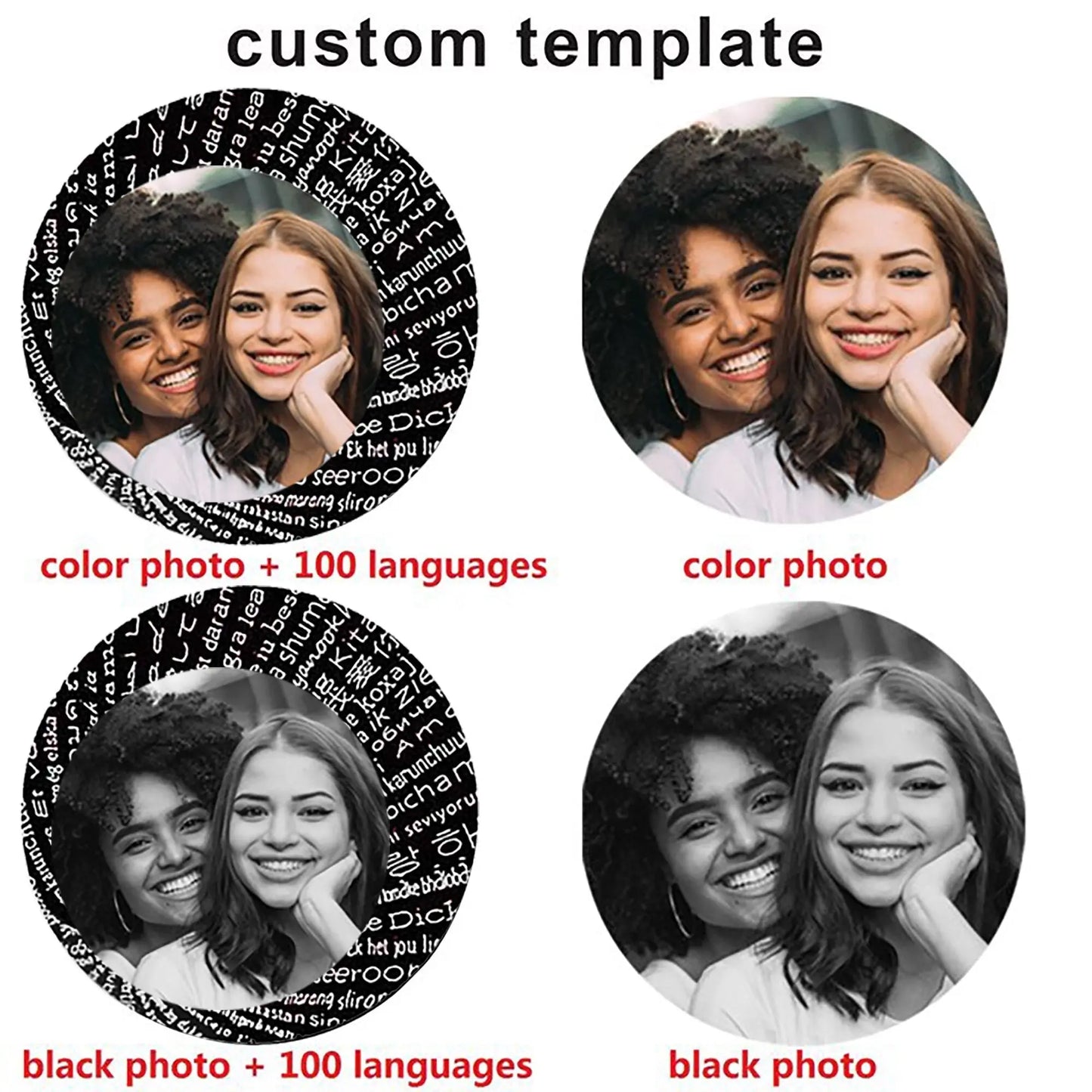 Customizable Photo Projection Necklace Couple Girlfriend Couple Jewelry - Blade & Thread