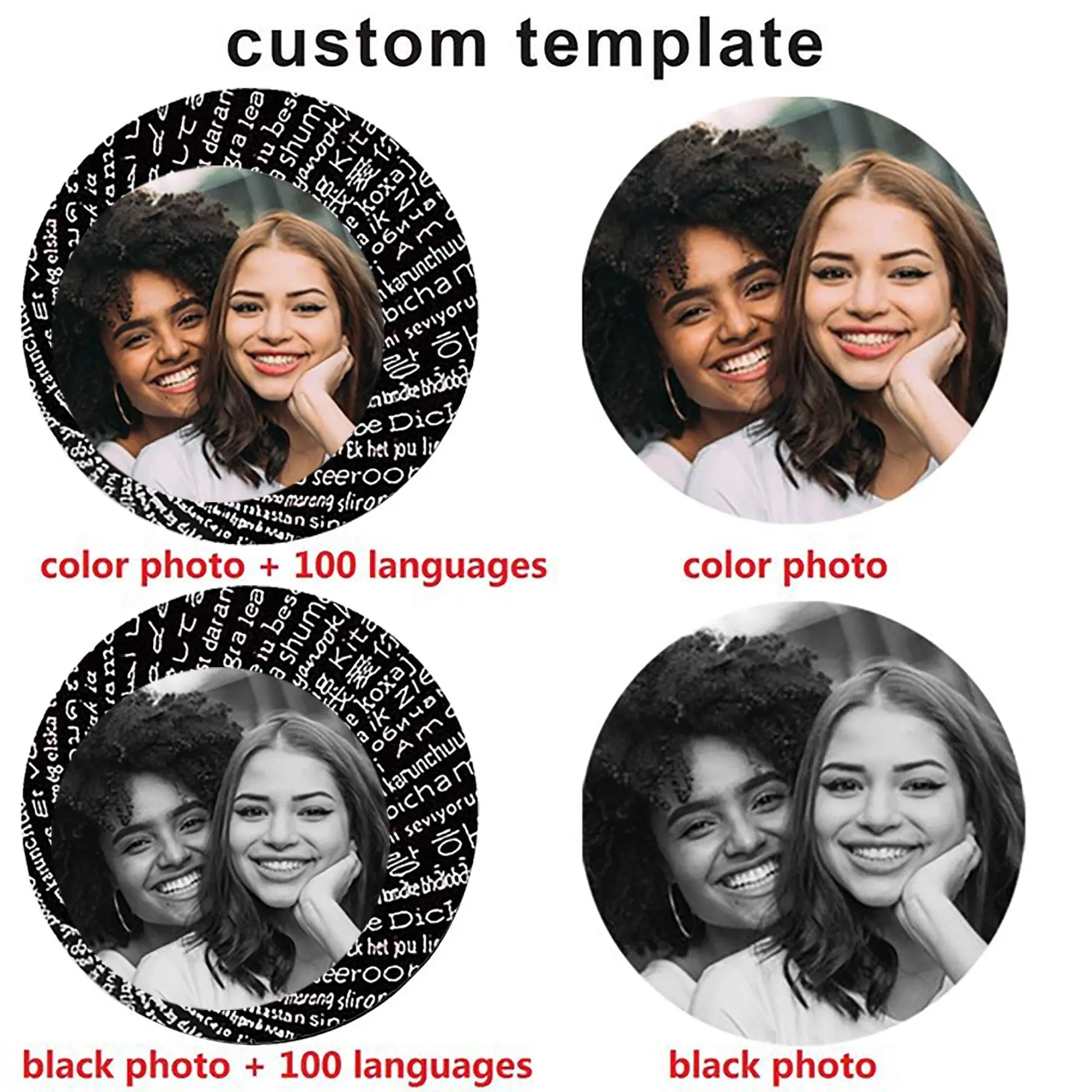 Customizable Photo Projection Necklace Couple Girlfriend Couple Jewelry - Blade & Thread