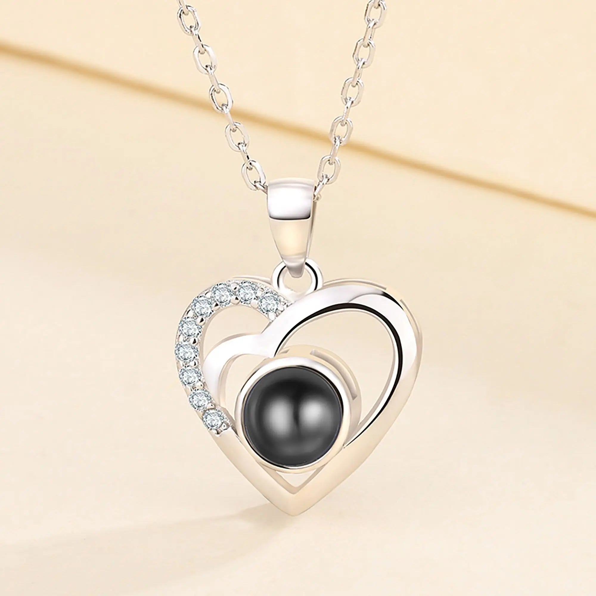 Customizable photo Projection Necklace Pendant Jewelry For Lover Girlfriend nowadaysfashion