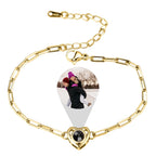 Customizable photo Projection Photo Bracelet-Heart Pendant Memorial Bracelet nowadaysfashion