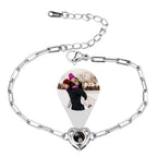 Customizable photo Projection Photo Bracelet-Heart Pendant Memorial Bracelet nowadaysfashion