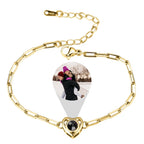 Customizable photo Projection Photo Bracelet-Heart Pendant Memorial Bracelet nowadaysfashion