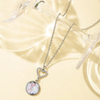 Customizable Photo Romantic Simple Small Heart-shaped Necklaces Exquisite  Silver Color Clavicle Chain Women's Wedding Jewelry nowadaysfashion