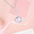 Customizable Photo Romantic Simple Small Heart-shaped Necklaces Exquisite  Silver Color Clavicle Chain Women's Wedding Jewelry nowadaysfashion