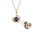 Customizable photo Silver 925 Necklace 100 Languages I Love You Projection Pendant nowadaysfashion