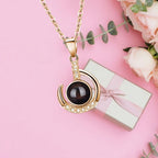 Customizable photo Silver 925 Necklace 100 Languages I Love You Projection Pendant nowadaysfashion