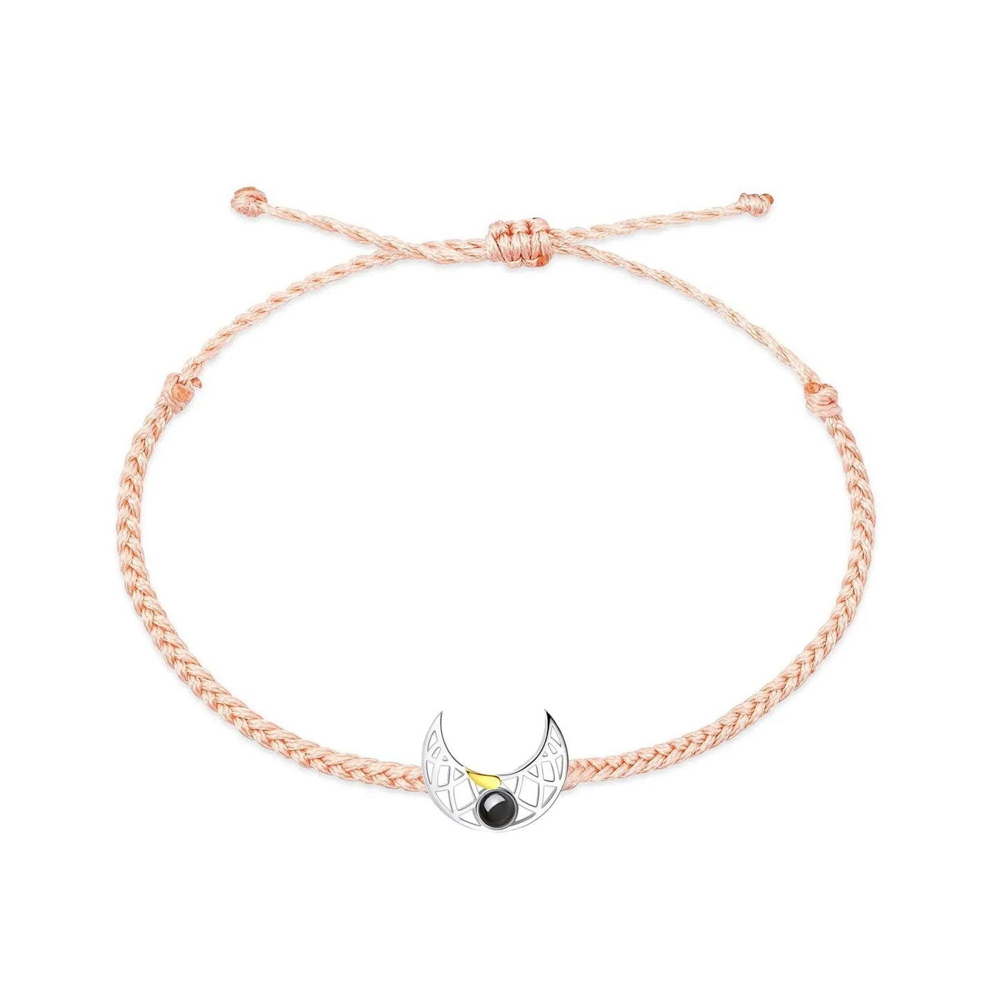 Customizable Photo Sun Moon Bracelet Stainless Steel Couple Bracelet - Blade & Thread