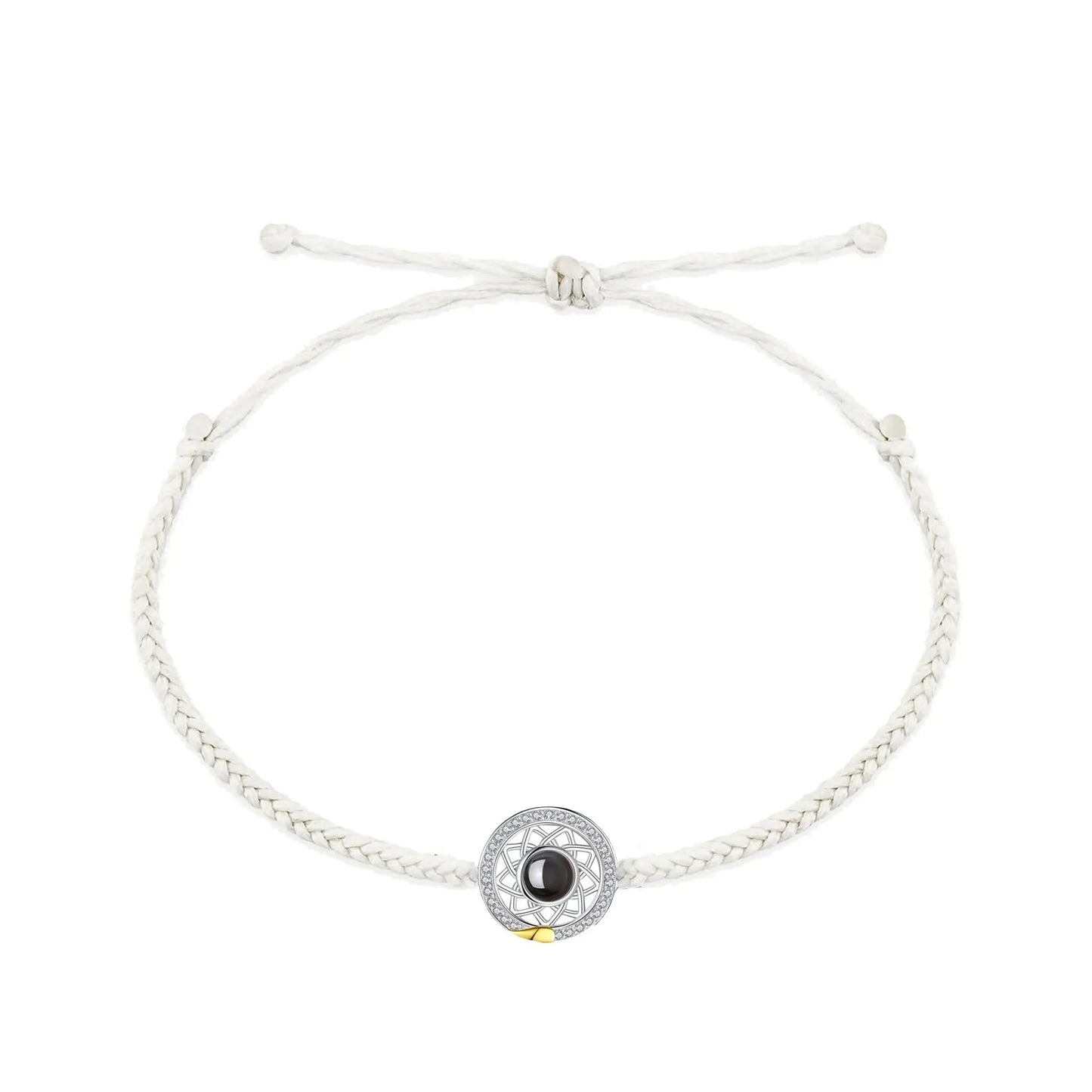Customizable Photo Sun Moon Bracelet Stainless Steel Couple Bracelet - Blade & Thread