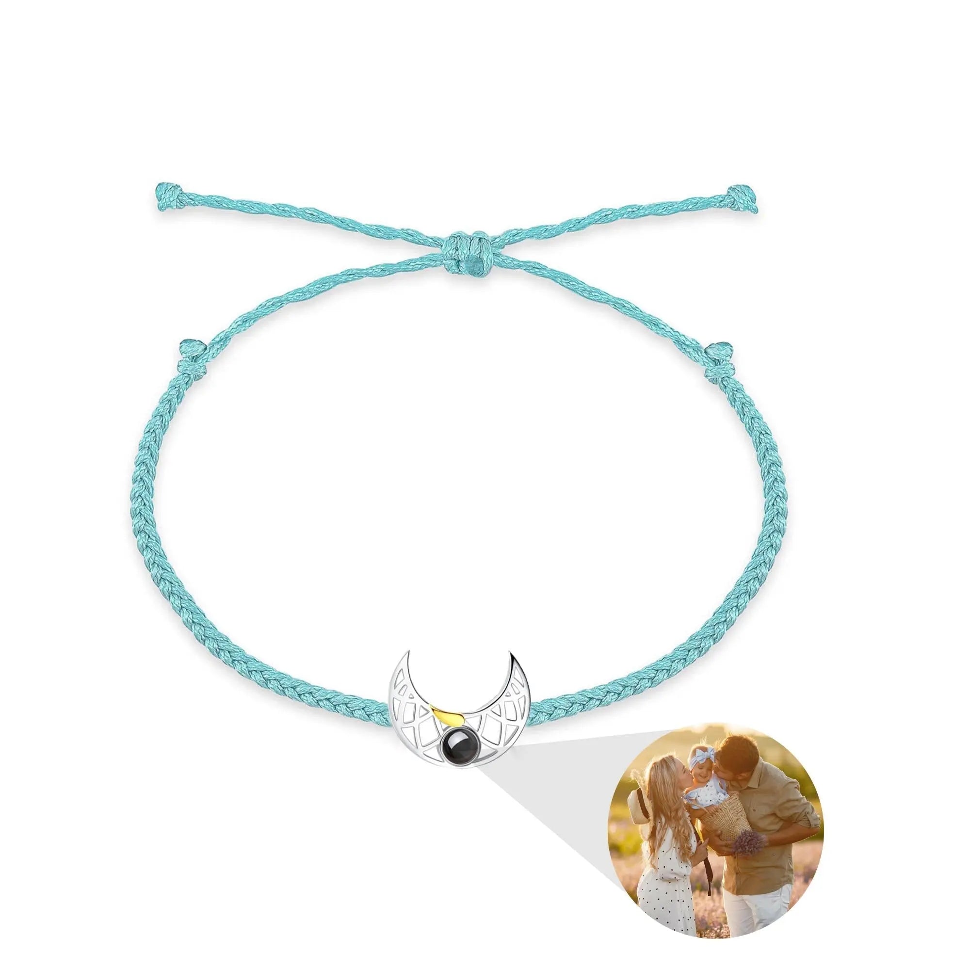 Customizable Photo Sun Moon Bracelet Stainless Steel Couple Bracelet nowadaysfashion