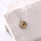 Customizable photo sunflower Projection Necklace Pendant Jewelry nowadaysfashion
