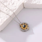 Customizable photo sunflower Projection Necklace Pendant Jewelry nowadaysfashion