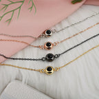 Customizable Photo Titanium Steel Woven Bracelet is About Color Projection Photos nowadaysfashion