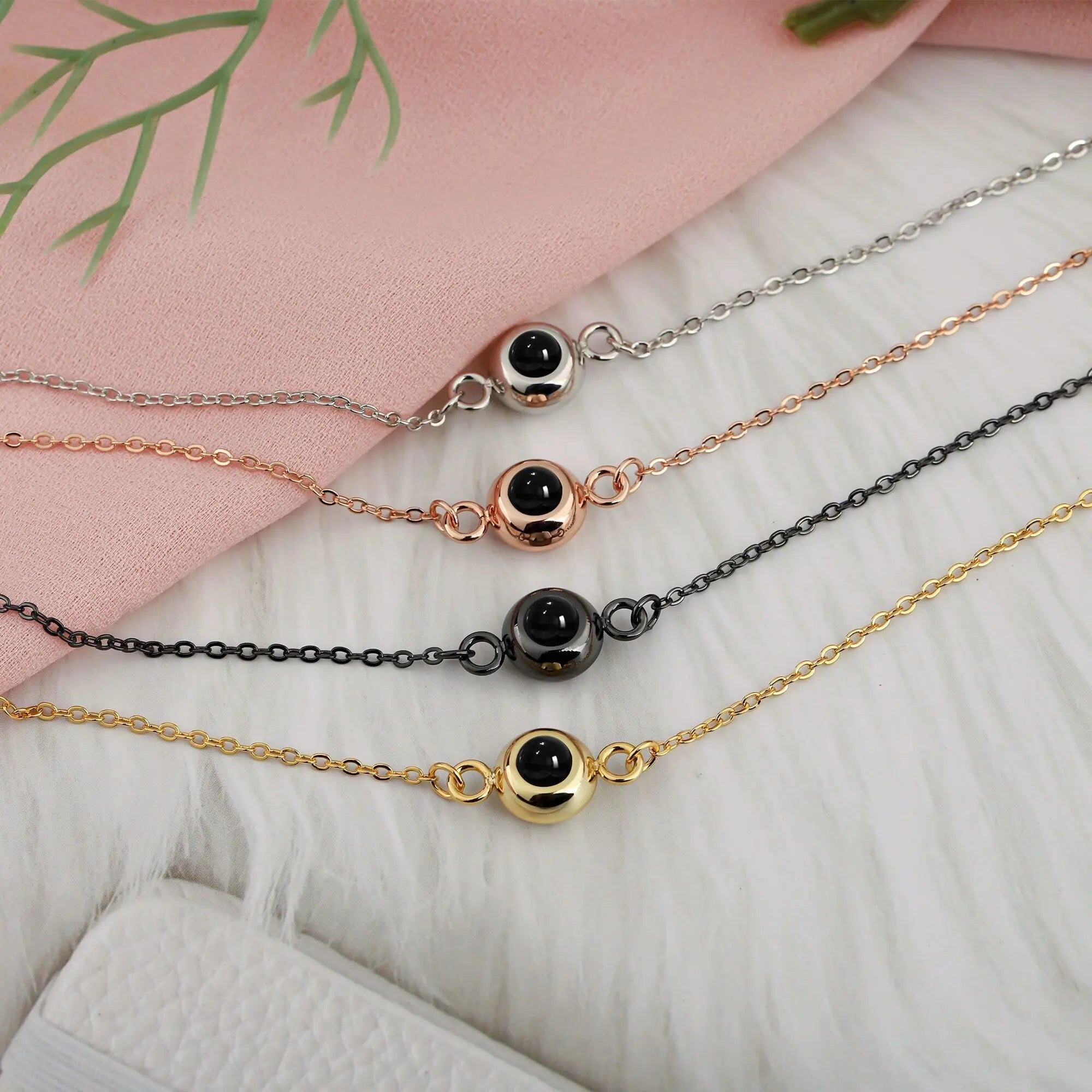 Customizable Photo Titanium Steel Woven Bracelet is About Color Projection Photos nowadaysfashion