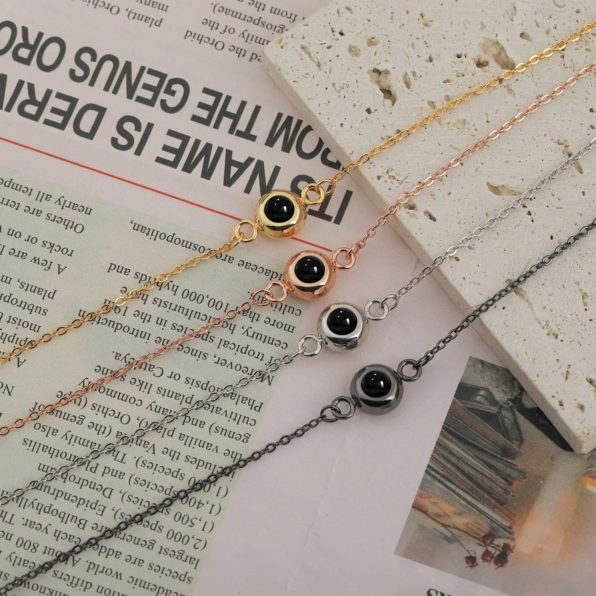 Customizable Photo Titanium Steel Woven Bracelet is About Color Projection Photos nowadaysfashion