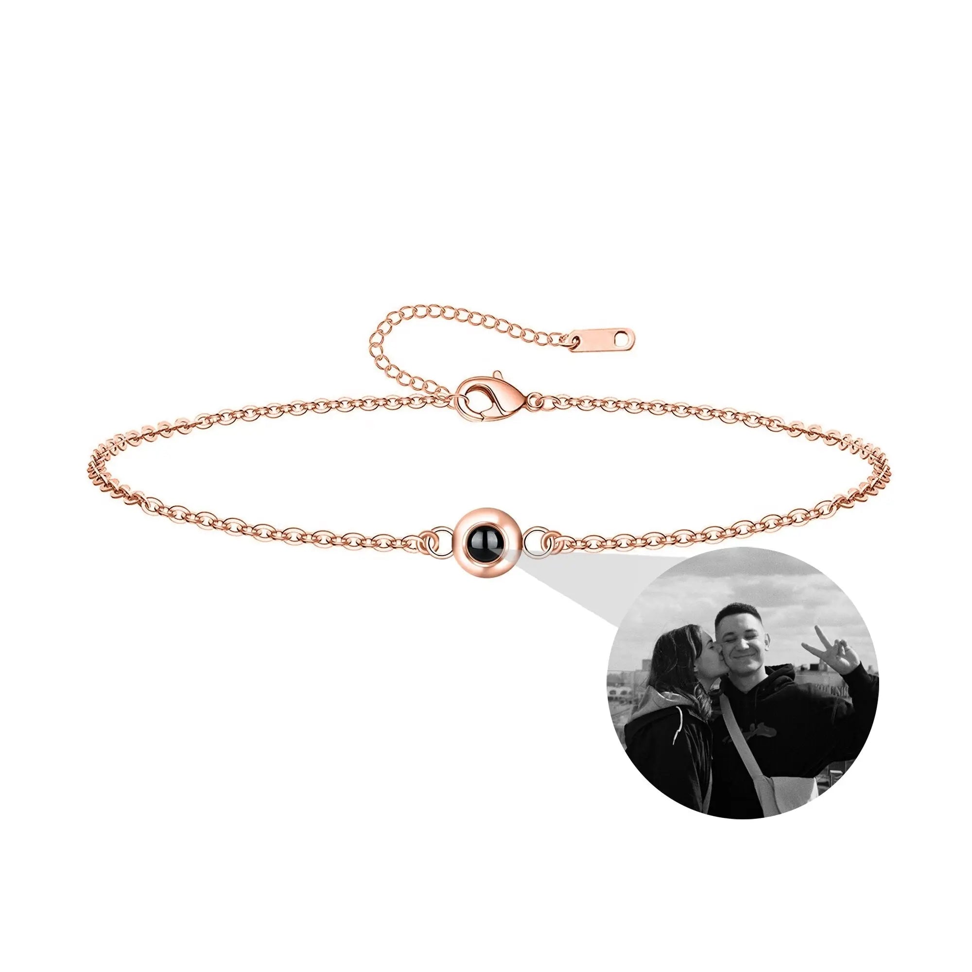 Customizable Photo Titanium Steel Woven Bracelet is About Color Projection Photos nowadaysfashion