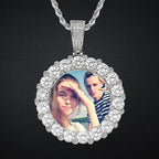 Customizable photoMen's Fashion Inlaid Exquisite Micro-dense Zircon Hip Hop Rock Party nowadaysfashion