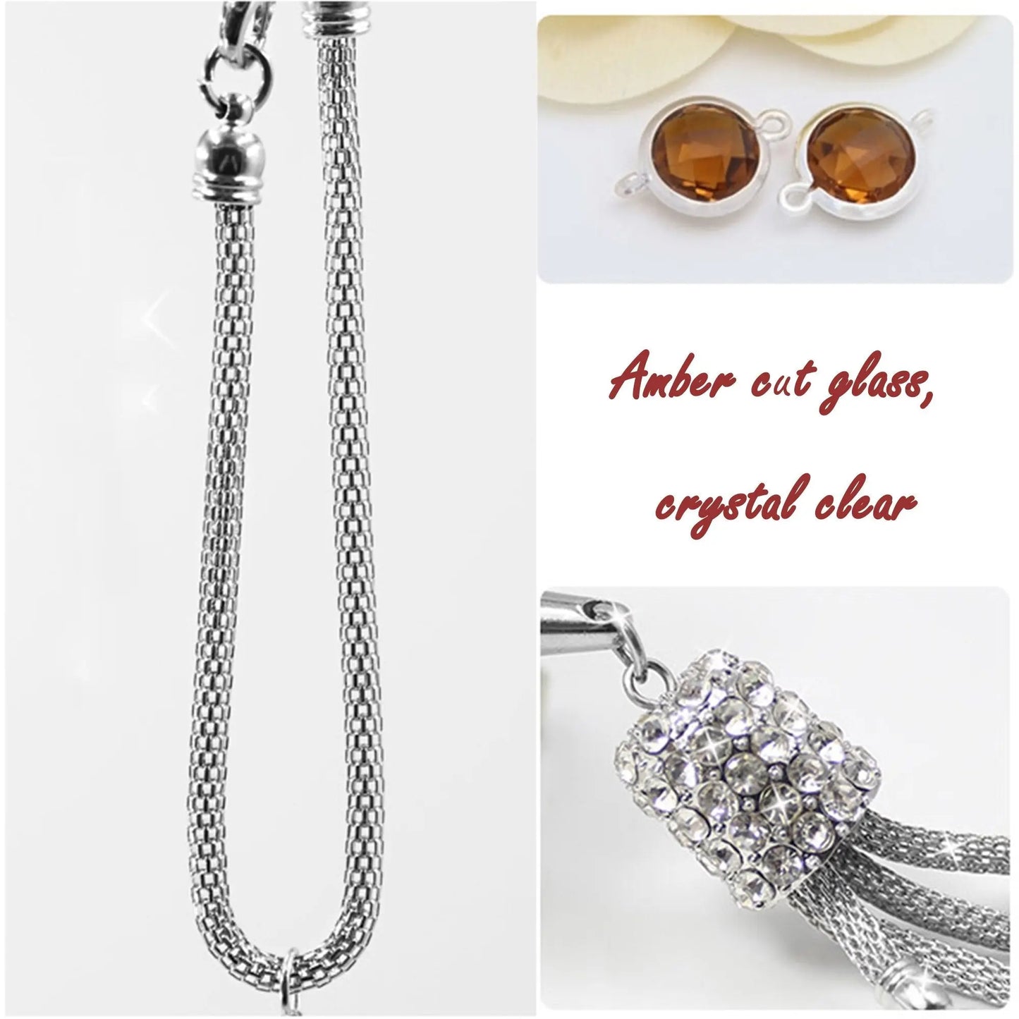 Customizable photos Car Rearview Mirror Hanging Ornament Artificial Crystal Styling - Blade & Thread