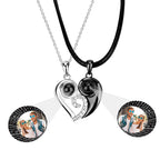 Customizable photoSet of Fashion Magnetic Heart Couple Necklace For Women Men nowadaysfashion