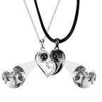 Customizable photoSet of Fashion Magnetic Heart Couple Necklace For Women Men nowadaysfashion