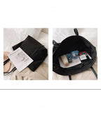 Customizable Tote Oxford Bag Embroidered Name One-Shoulder Handbag nowadaysfashion