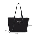Customizable Tote Oxford Bag Embroidered Name One-Shoulder Handbag nowadaysfashion