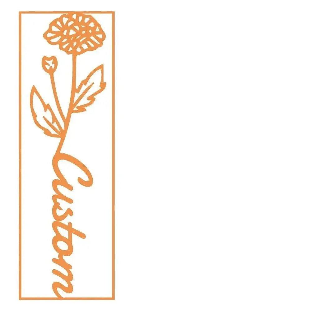customized birthday flower name bookmark nowadaysfashion