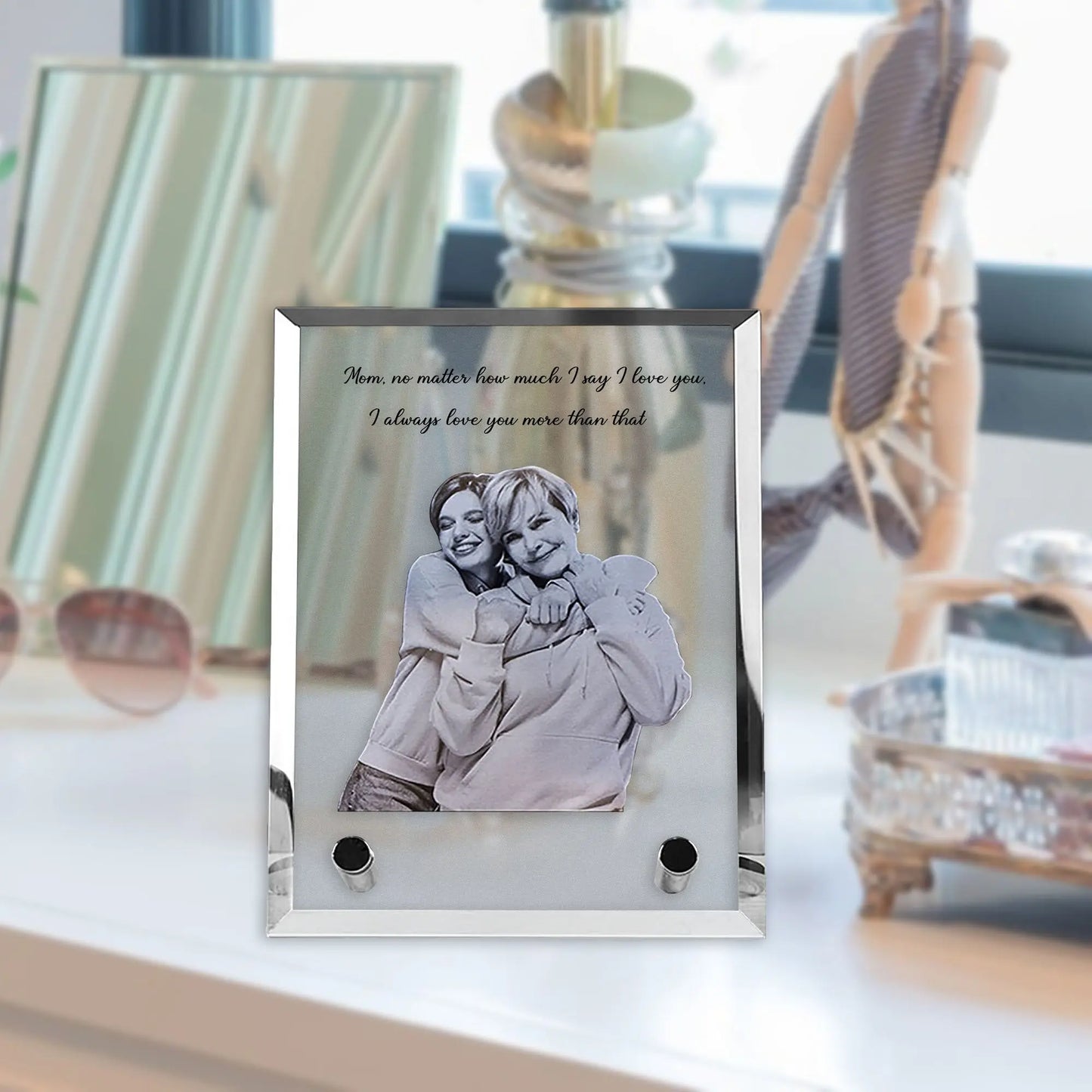 Customized Crystal Family Lovers Photo Album Image Laser Photo Frame - Blade & Thread
