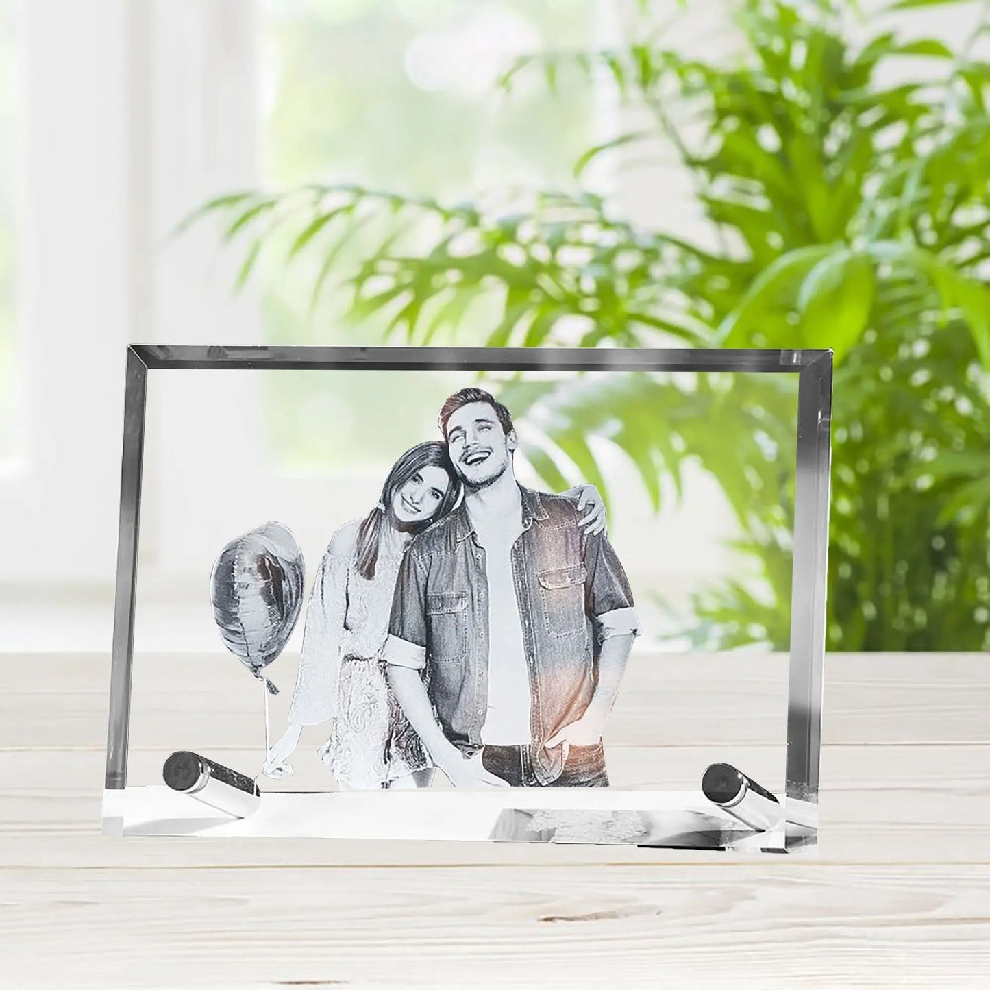 Customized Crystal Family Lovers Photo Album Image Laser Photo Frame - Blade & Thread