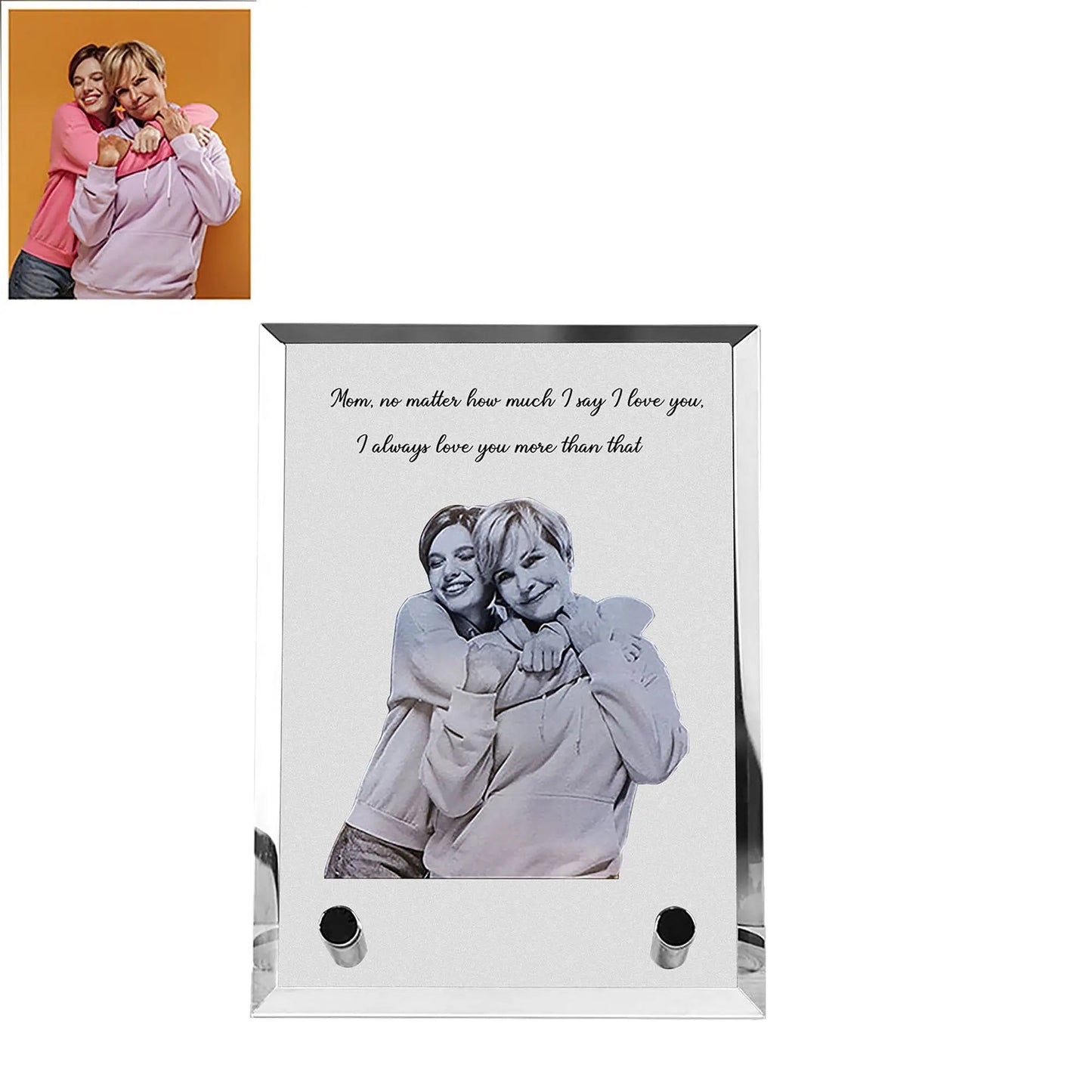 Customized Crystal Family Lovers Photo Album Image Laser Photo Frame - Blade & Thread