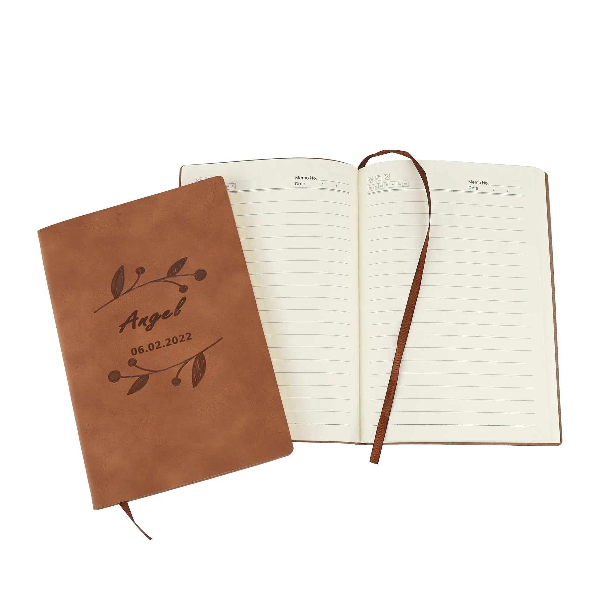 Customized DIY Leather Notebooks Soft Cover Business A5 Journals nowadaysfashion