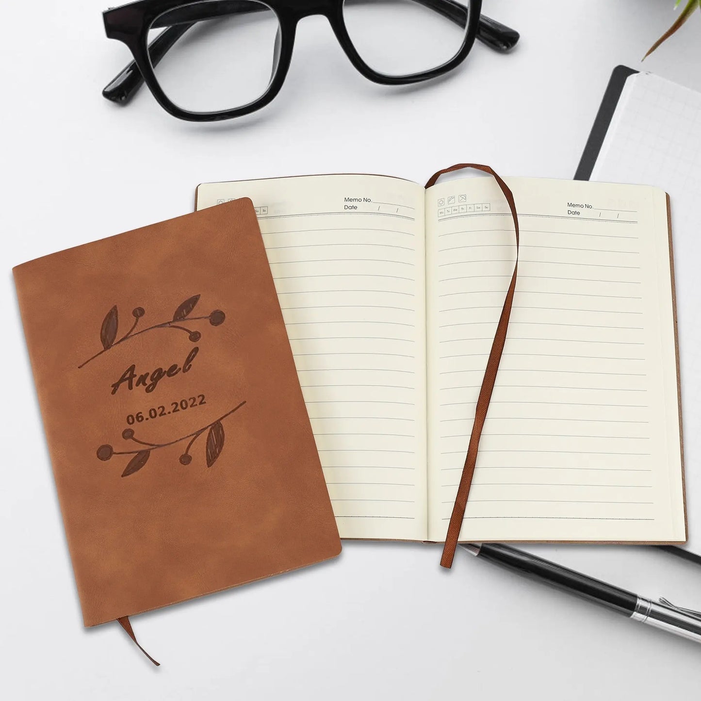 Customized DIY Leather Notebooks Soft Cover Business A5 Journals - Blade & Thread