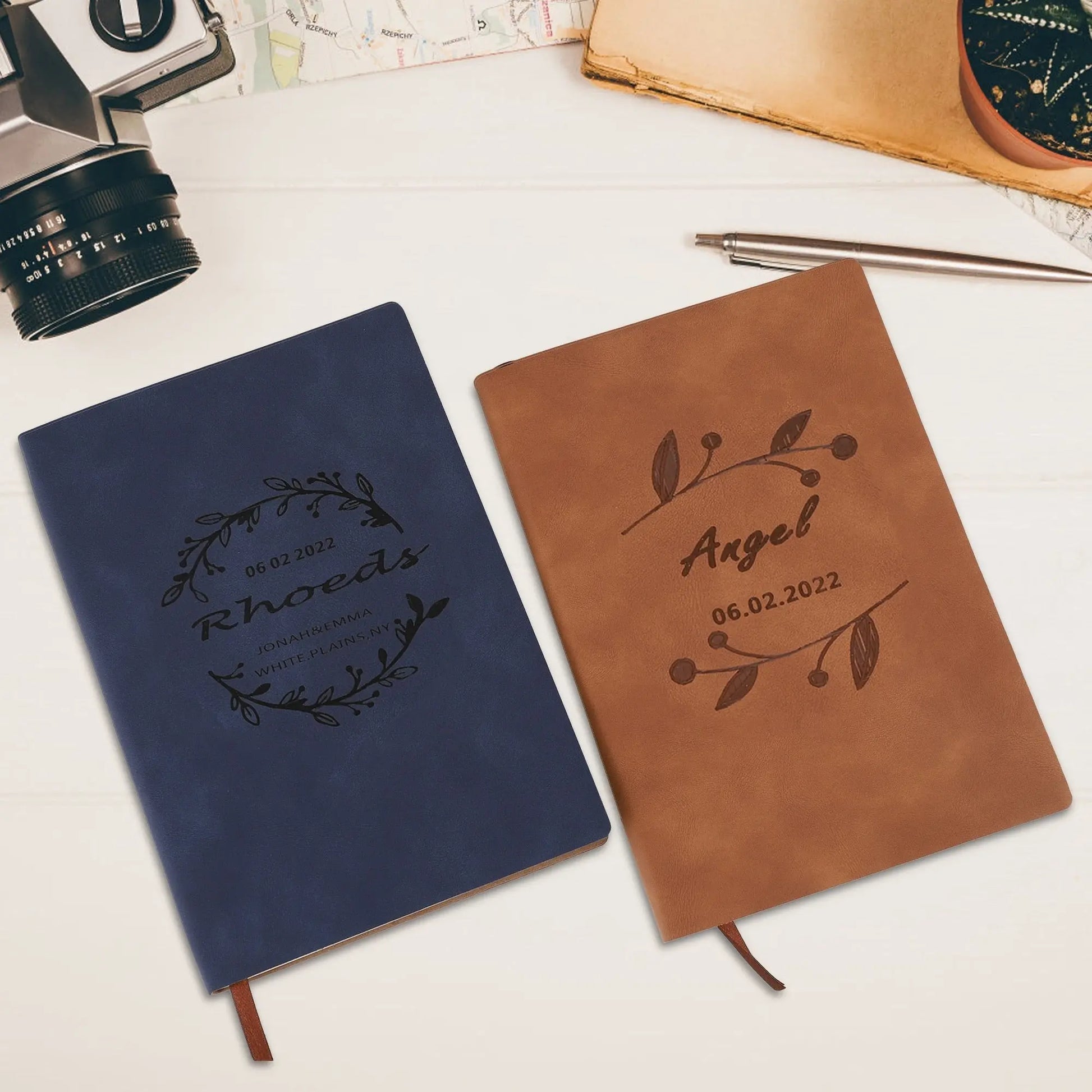 Customized DIY Leather Notebooks Soft Cover Business A5 Journals - Blade & Thread