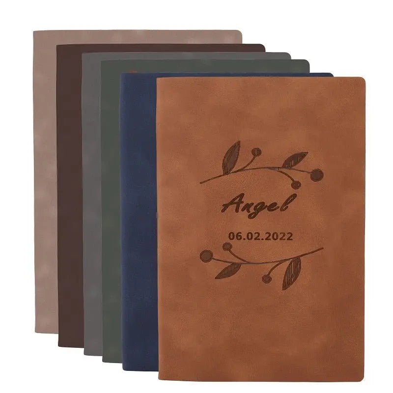Customized DIY Leather Notebooks Soft Cover Business A5 Journals - Blade & Thread