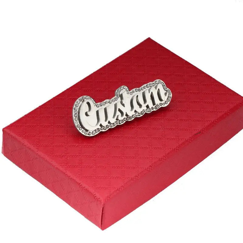Customized double layer diamond name necklace - Blade & Thread