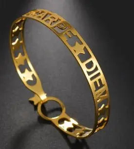 Customized Letter Name Bracelet Bangles for Women Men Chrismas Jewelry Gift - Blade & Thread