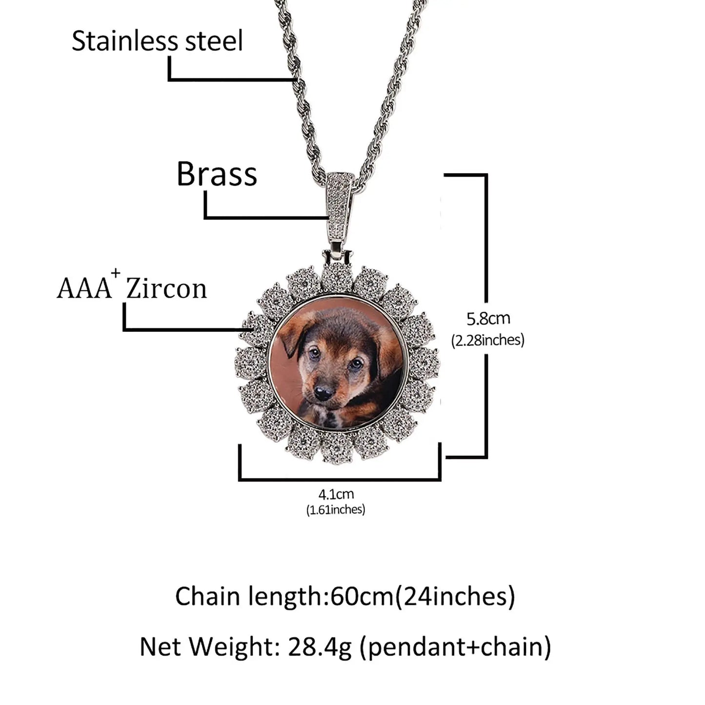 Customized photo necklace Hip hop necklace Women Men on The Neck Fashion Jewelry - Blade & Thread