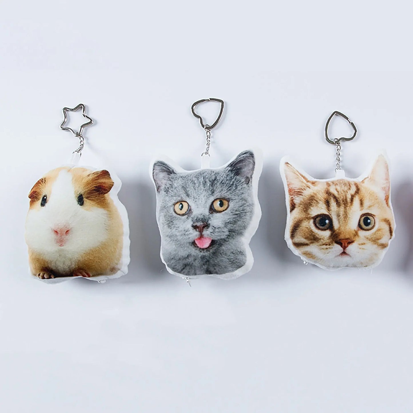 Customized Plush Doll Pendant Cute Pets Picture Keychains Custom Gifts - Blade & Thread