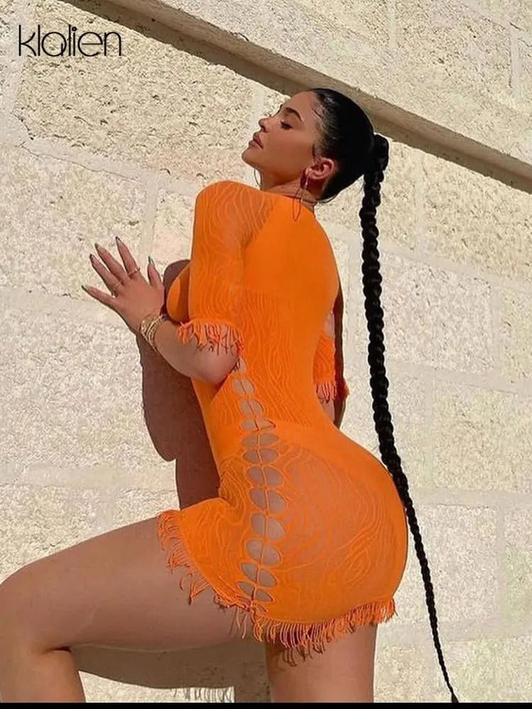 Cut Out Sexy Zebra Mesh Transparent Women's Pencil Short Dresses Mini Dress for Beach Bodycon - Blade & Thread
