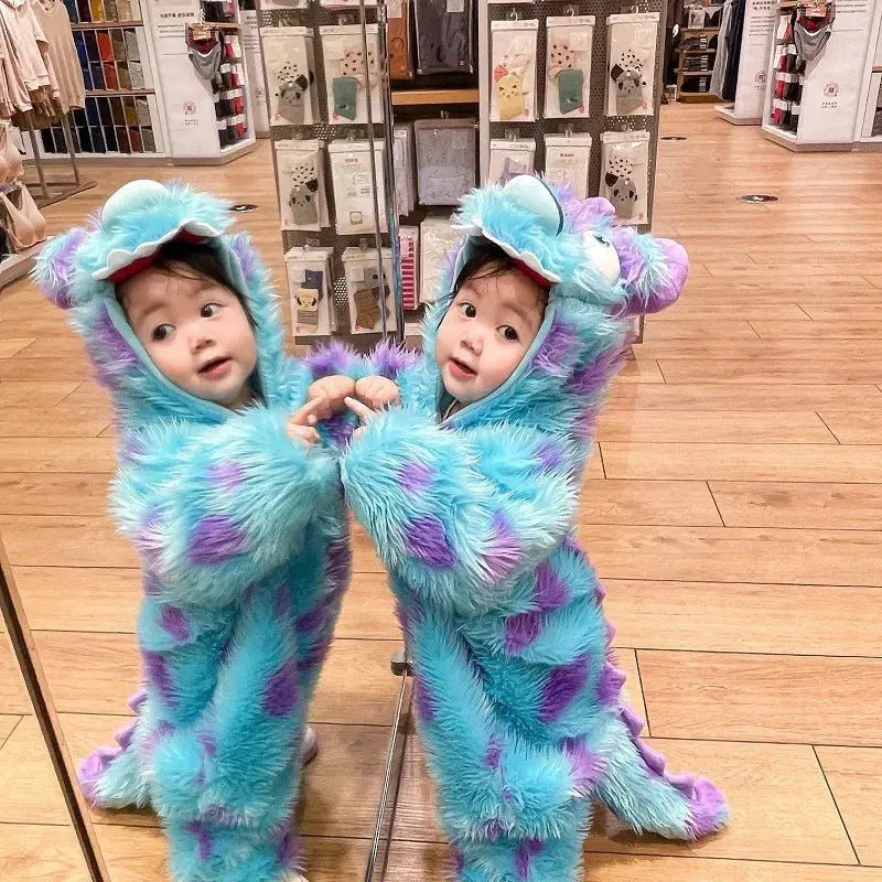 Cute Animal Baby Jumpsuit With Hooded Zipper - Blade & Thread