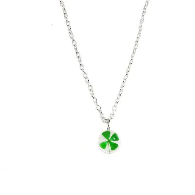 dandelion necklace Lucky WISH Glass Ball Jewelry - Blade & Thread