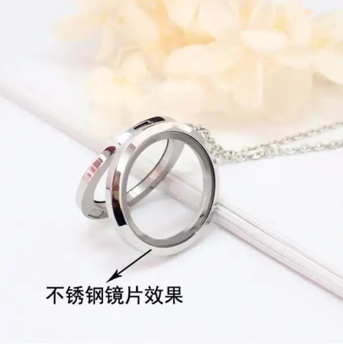 dandelion necklace Stainless steel Locket - Blade & Thread