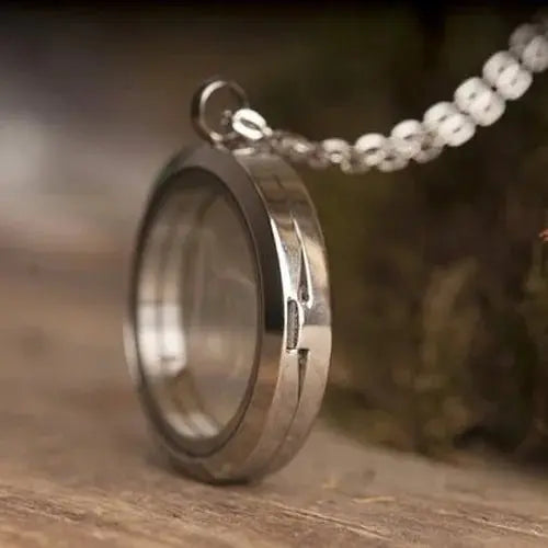 dandelion necklace Stainless steel Locket - Blade & Thread